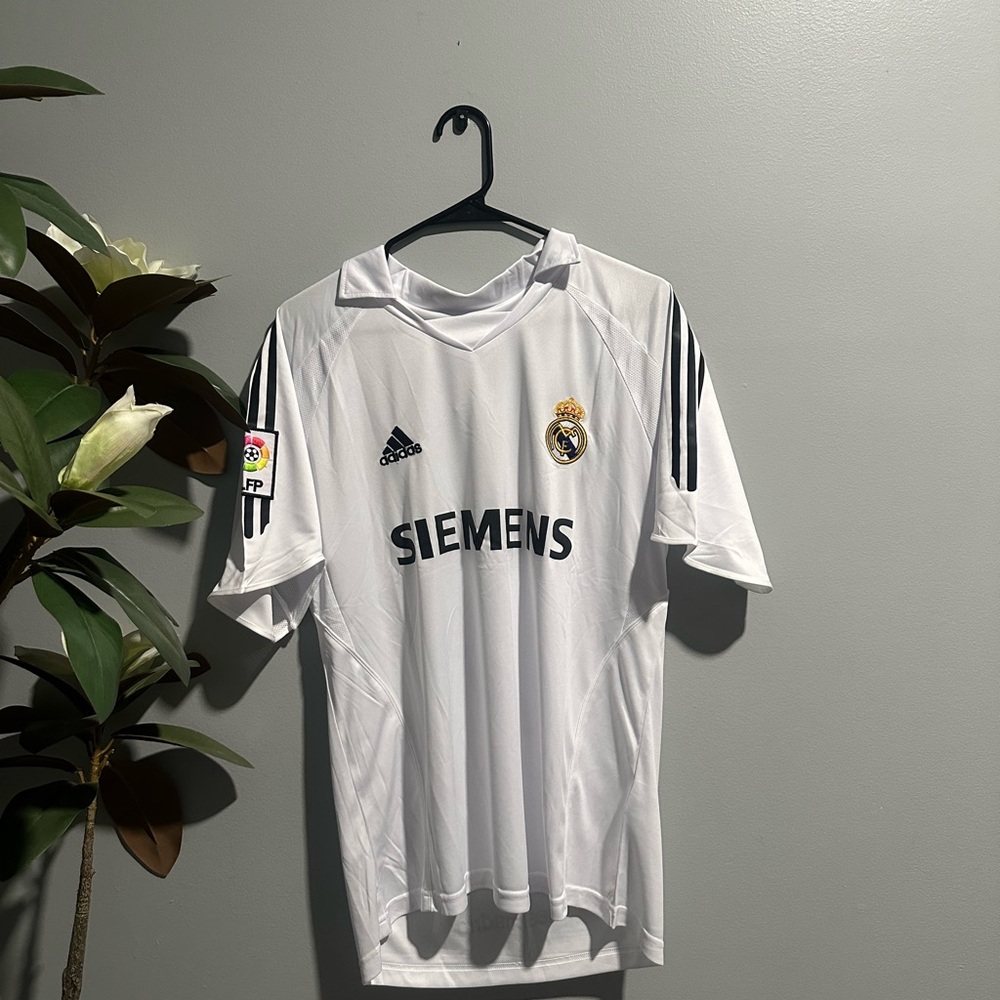 2005 Real Madrid Zidane White Home Kit